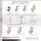 Service Caster 4 Inch V Groove Semi Steel Caster Set with Roller Bearings 2 Swivel 2 Rigid SCC SCC-35S420-VGR-2-R-2 - alternate 3